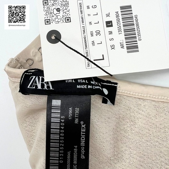 Zara (Large - NWT) Champagne Sequin Corset Top - Picture 3 of 12